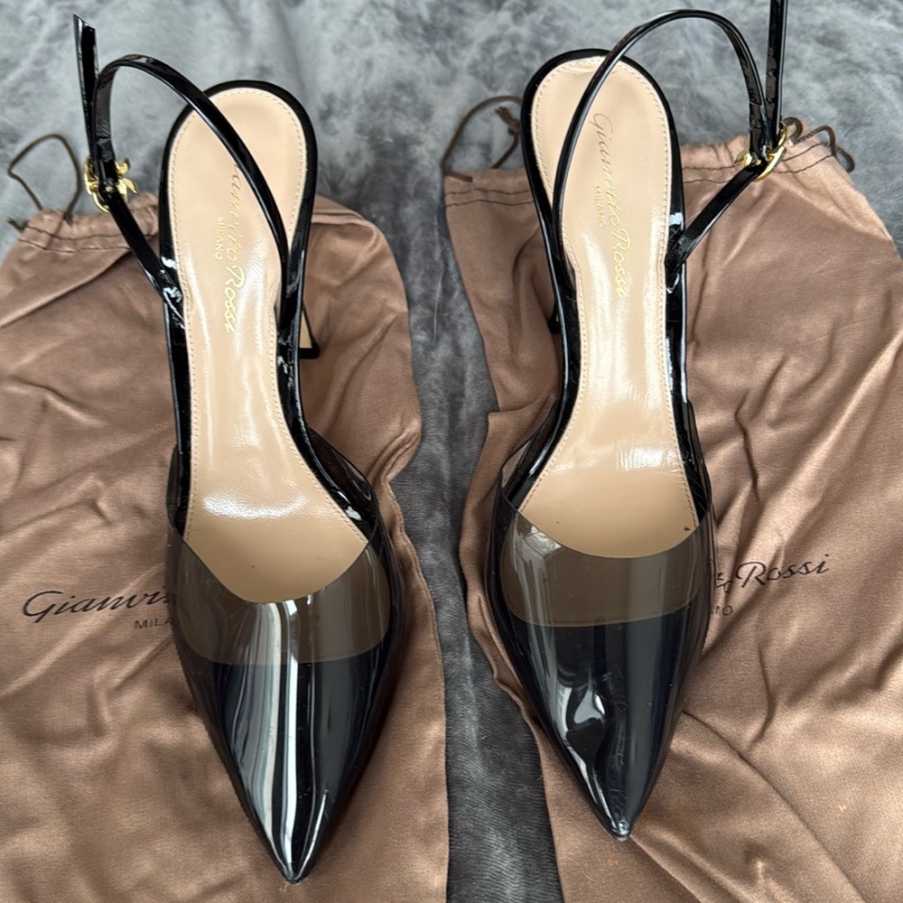 Gianvito Rossi sling back heels
